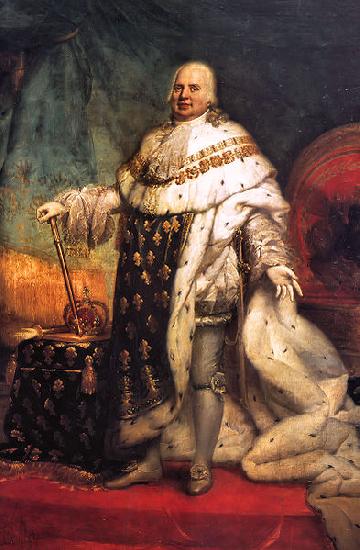 Pierre-Narcisse Guerin Portrait of Louis XVIII of France Sweden oil painting art